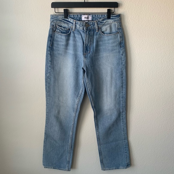 PAIGE High Rise Sarah Straight Jeans - Picture 2 of 4